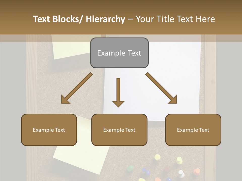 Pushpin Isolated Blank PowerPoint Template
