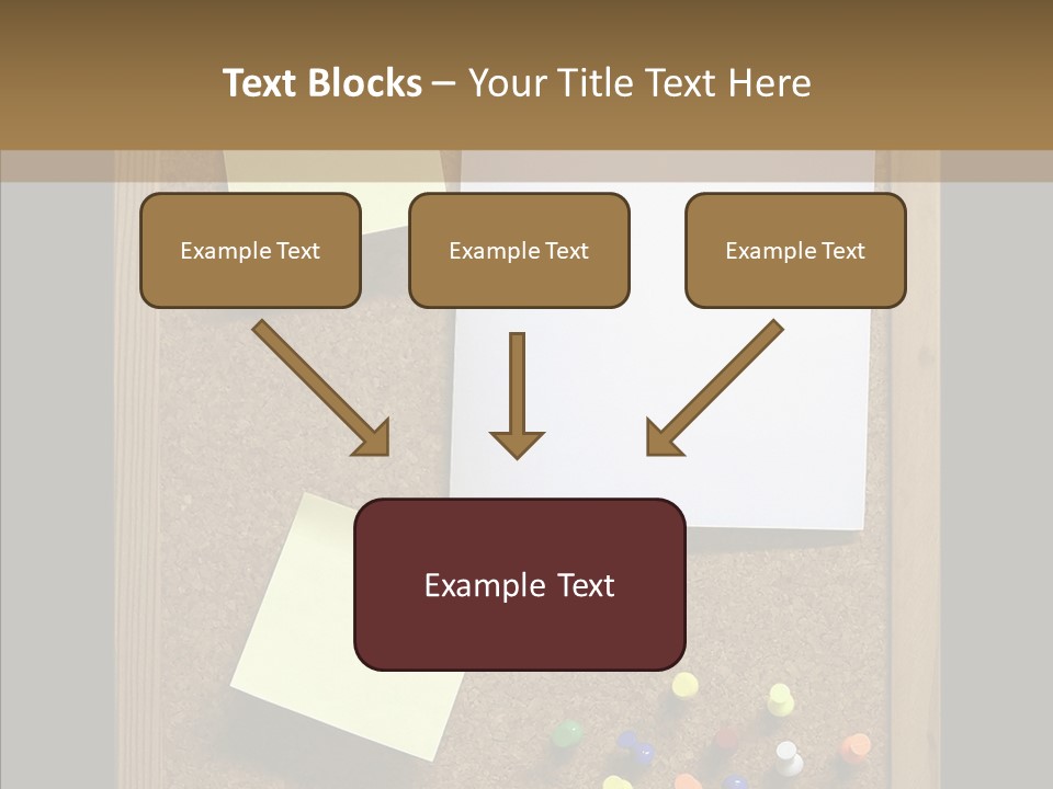 Pushpin Isolated Blank PowerPoint Template