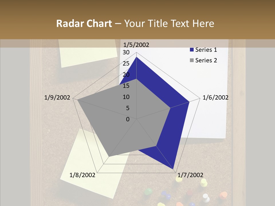 Pushpin Isolated Blank PowerPoint Template