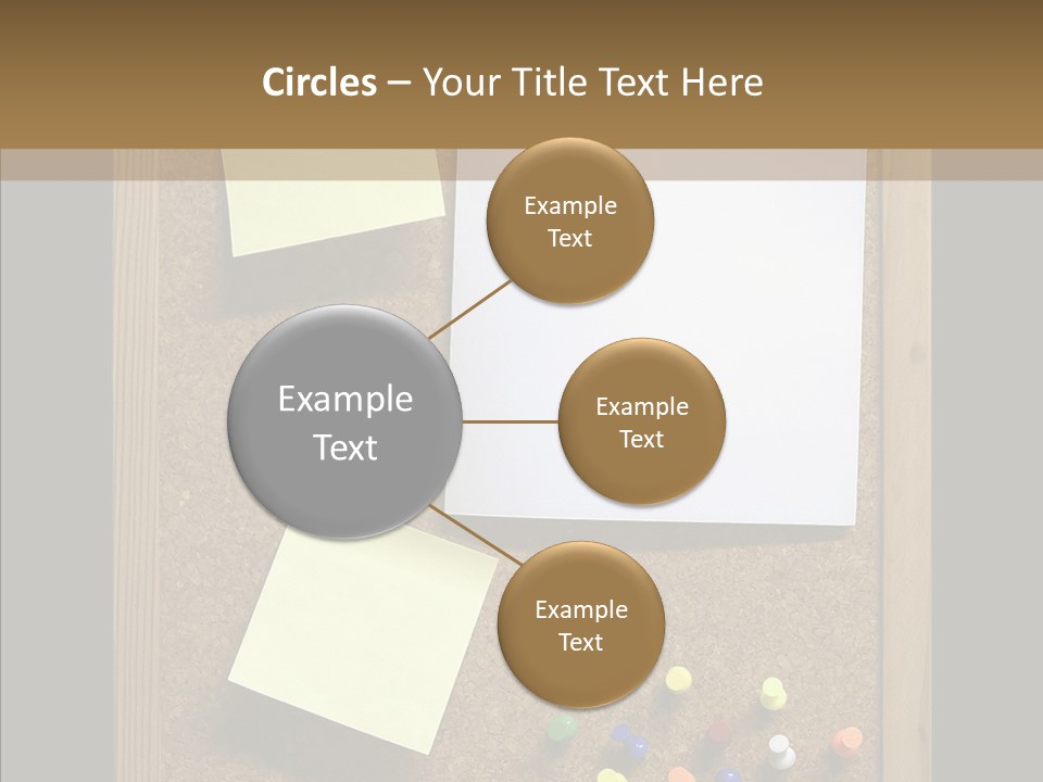 Pushpin Isolated Blank PowerPoint Template