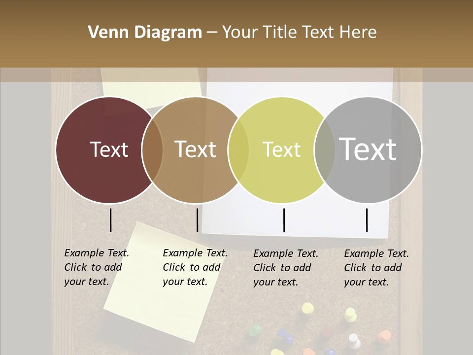 Pushpin Isolated Blank PowerPoint Template