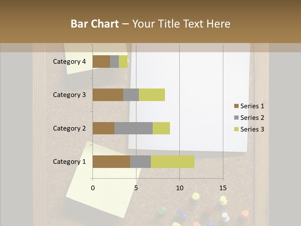 Pushpin Isolated Blank PowerPoint Template