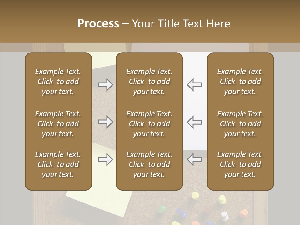 Pushpin Isolated Blank PowerPoint Template