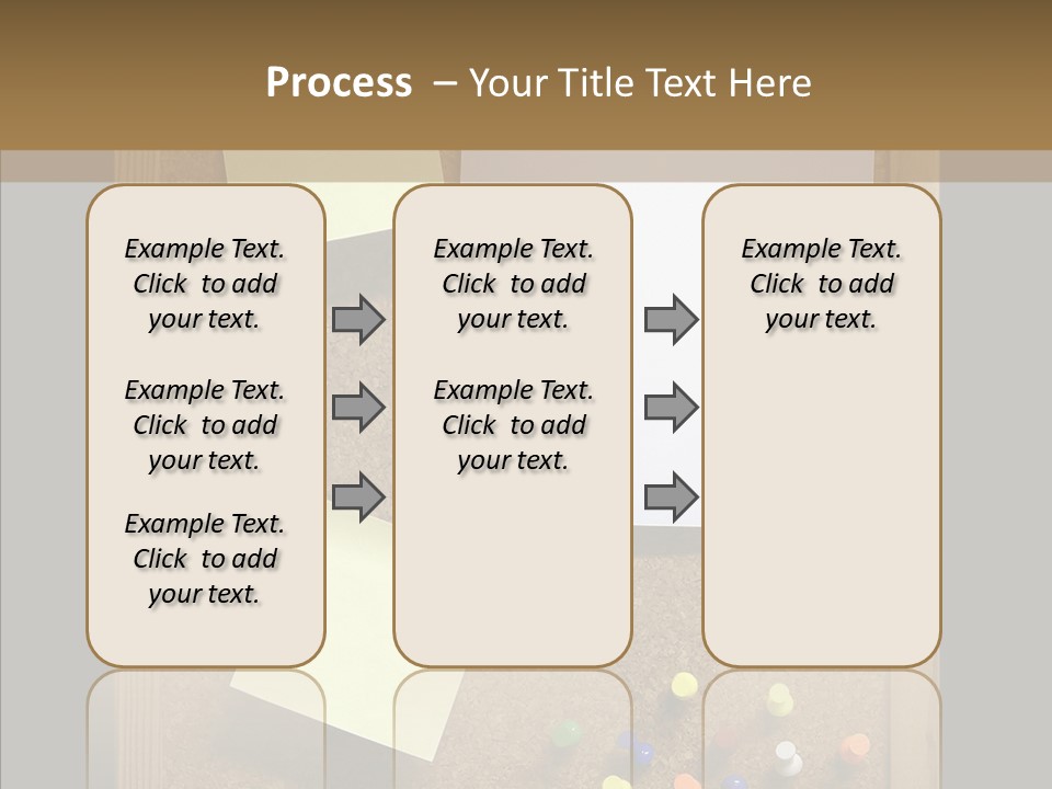 Pushpin Isolated Blank PowerPoint Template