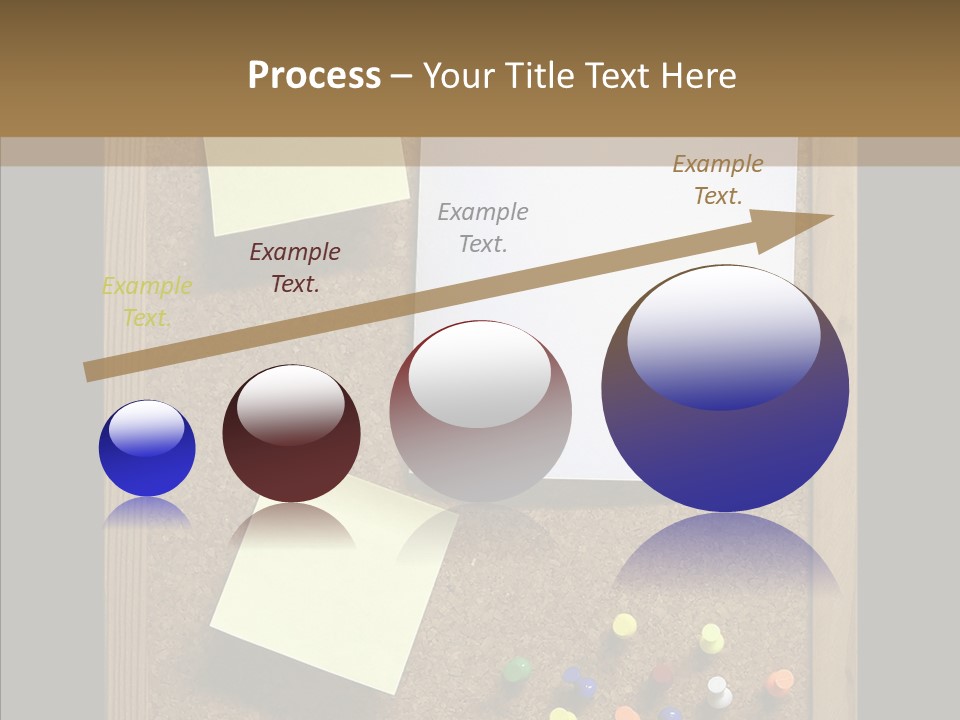 Pushpin Isolated Blank PowerPoint Template