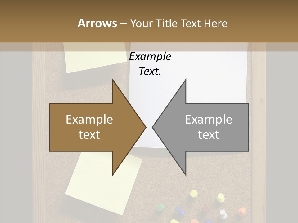 Pushpin Isolated Blank PowerPoint Template