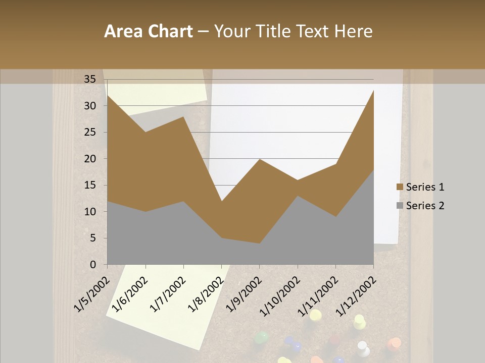 Pushpin Isolated Blank PowerPoint Template
