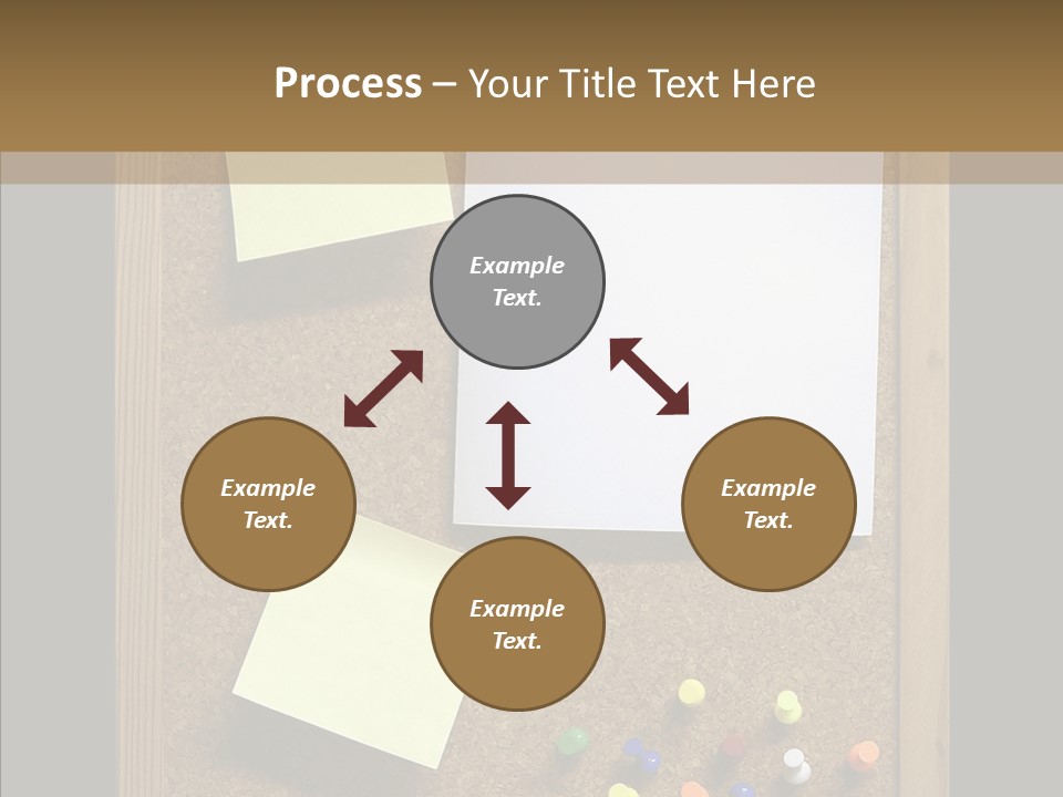 Pushpin Isolated Blank PowerPoint Template