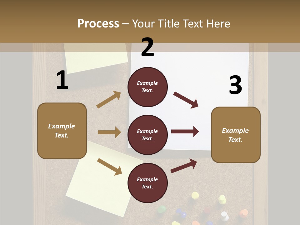 Pushpin Isolated Blank PowerPoint Template
