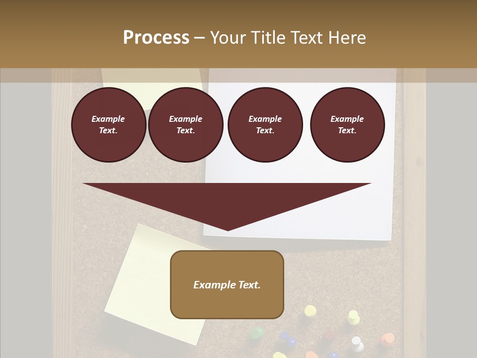 Pushpin Isolated Blank PowerPoint Template