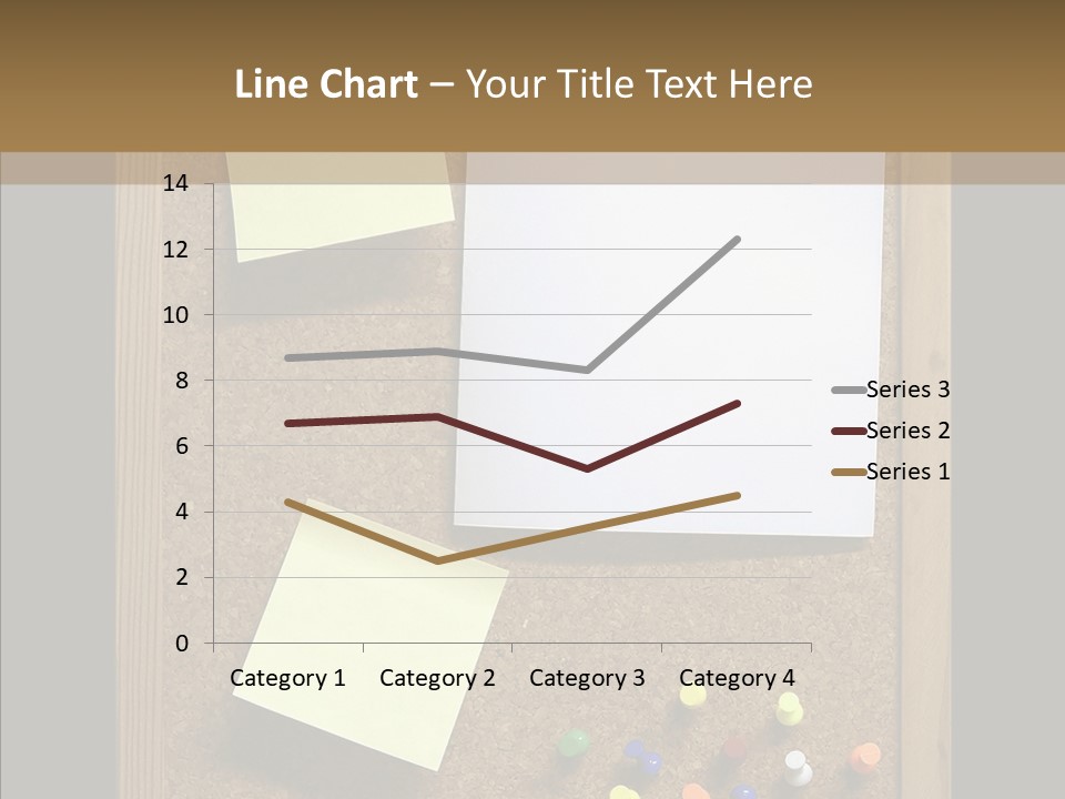 Pushpin Isolated Blank PowerPoint Template