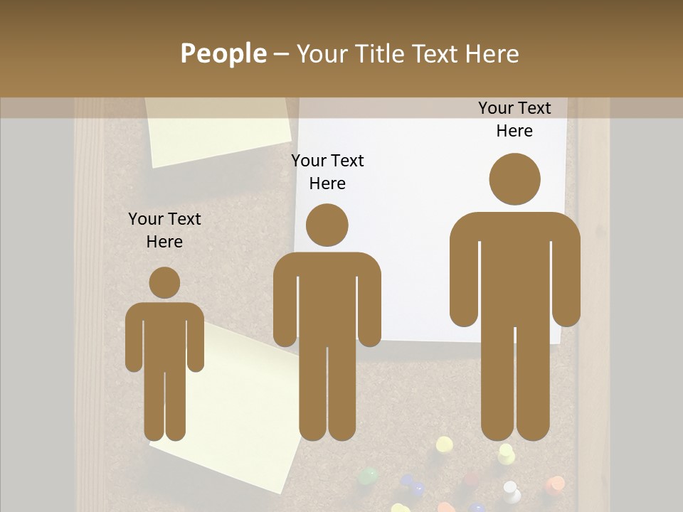 Pushpin Isolated Blank PowerPoint Template