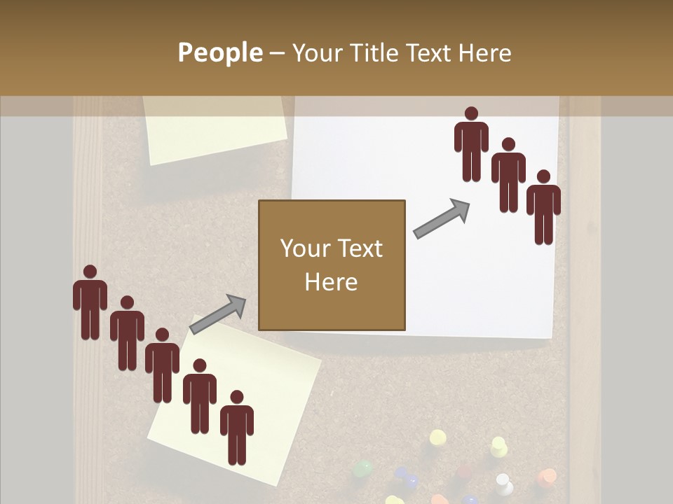 Pushpin Isolated Blank PowerPoint Template