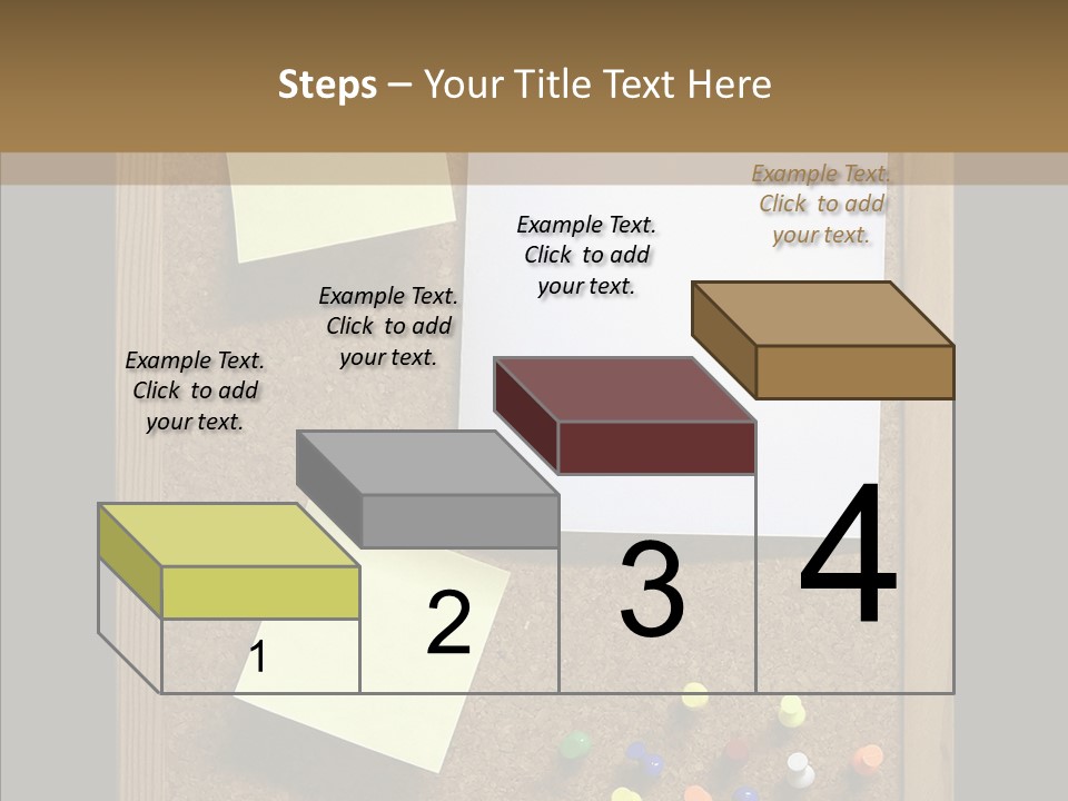 Pushpin Isolated Blank PowerPoint Template