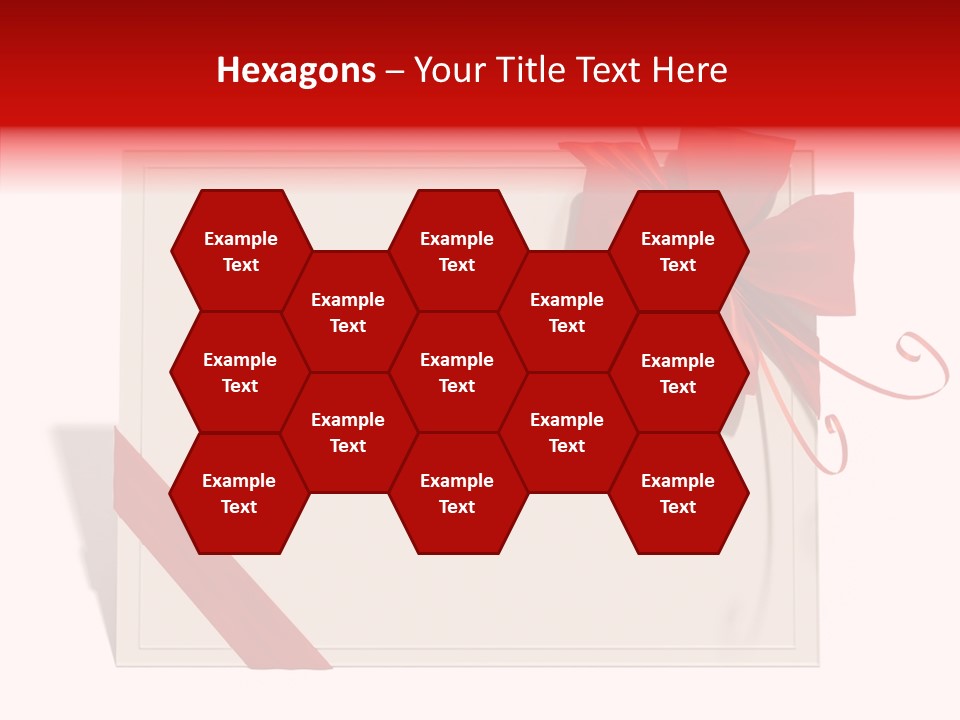 Orange Blank Ribbon PowerPoint Template