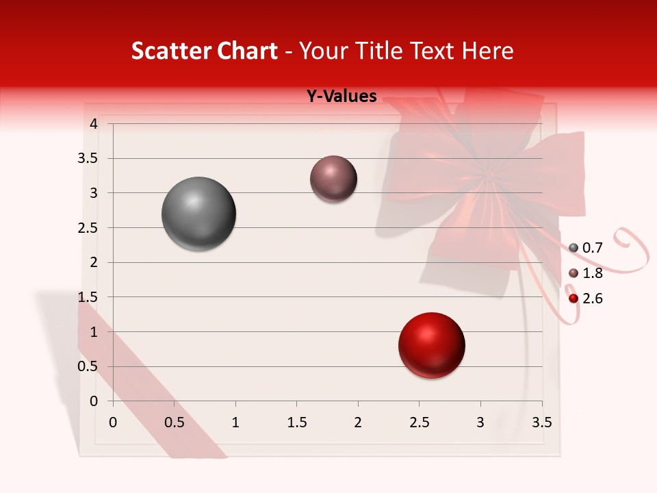 Orange Blank Ribbon PowerPoint Template