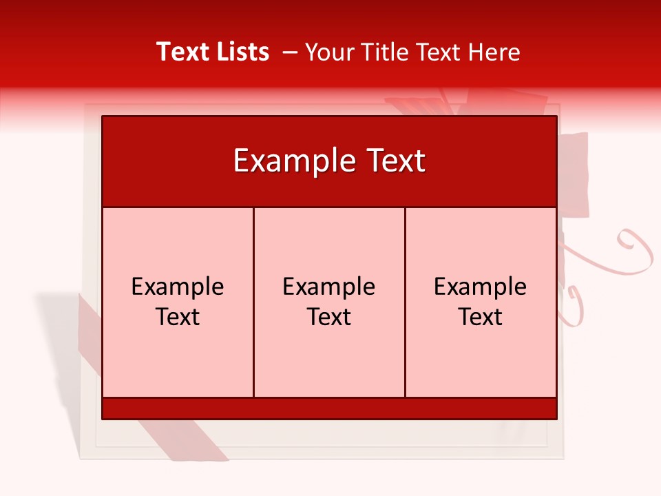 Orange Blank Ribbon PowerPoint Template