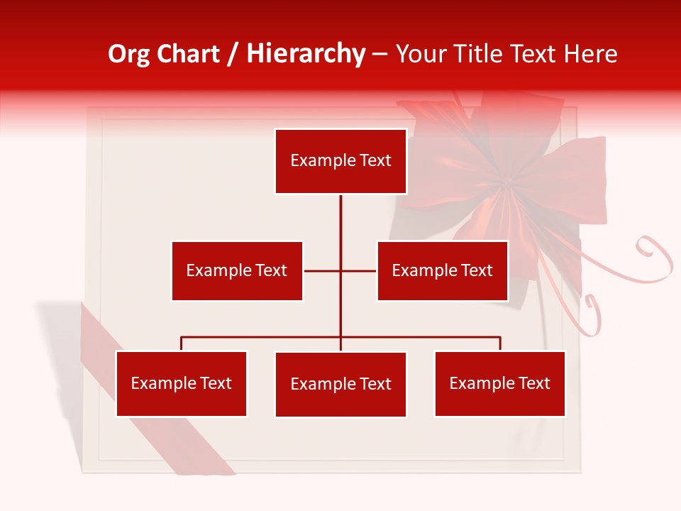Orange Blank Ribbon PowerPoint Template