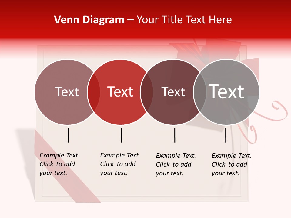 Orange Blank Ribbon PowerPoint Template