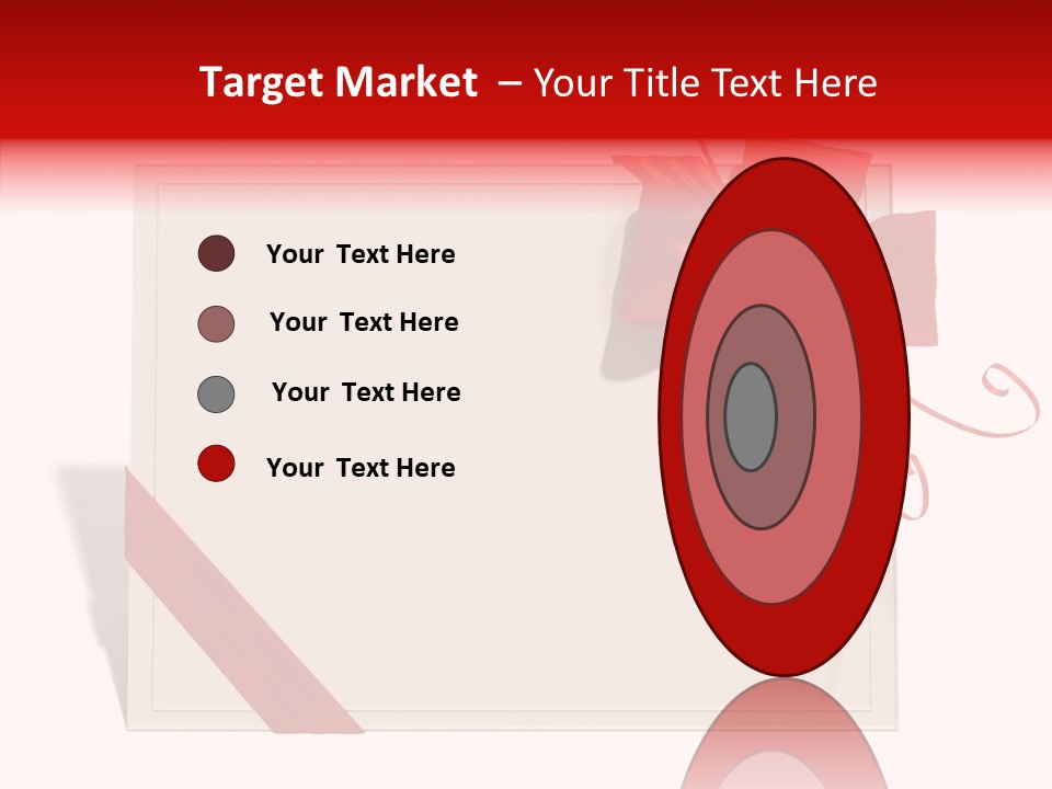 Orange Blank Ribbon PowerPoint Template