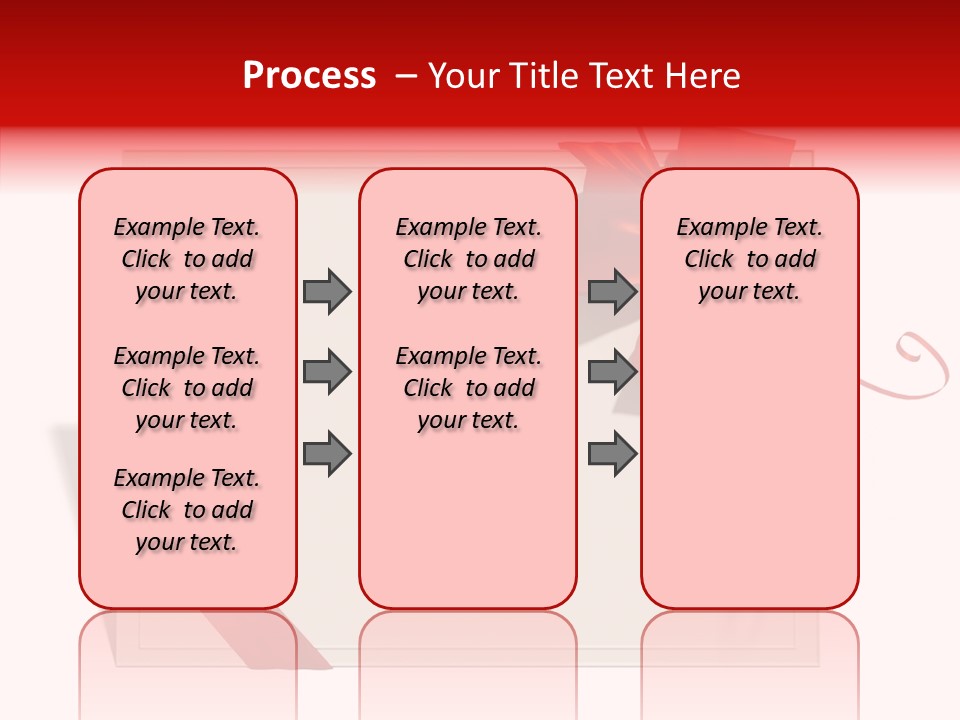 Orange Blank Ribbon PowerPoint Template