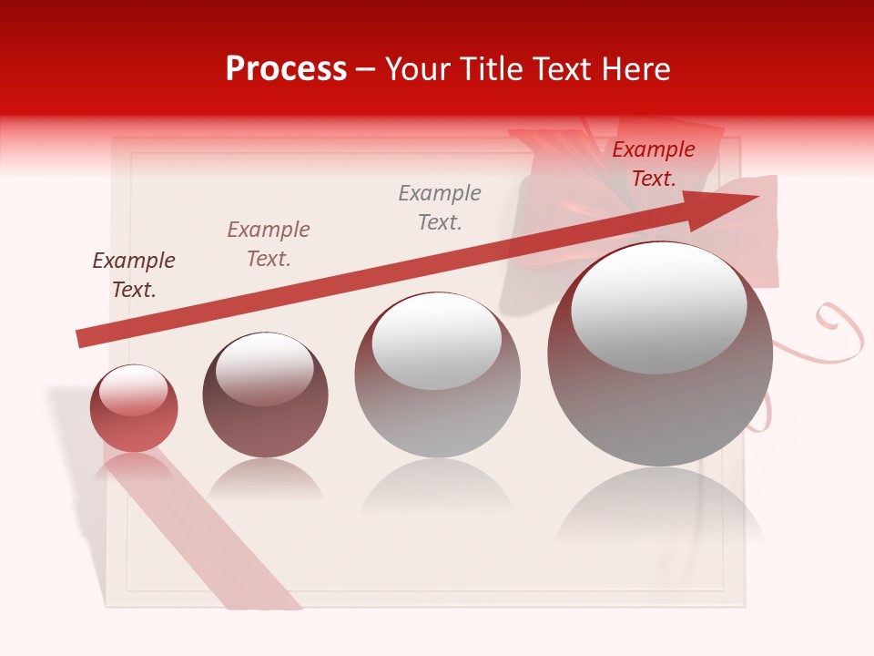 Orange Blank Ribbon PowerPoint Template