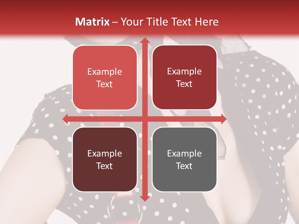 Stylish Polkadots Close PowerPoint Template