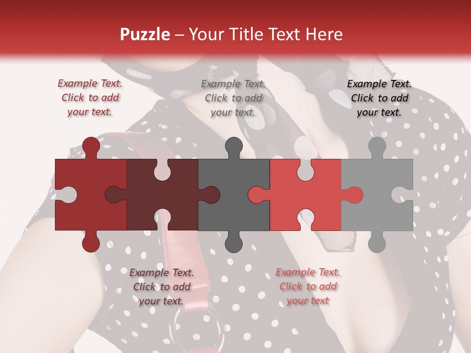 Stylish Polkadots Close PowerPoint Template