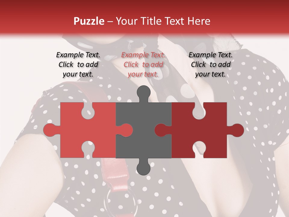 Stylish Polkadots Close PowerPoint Template