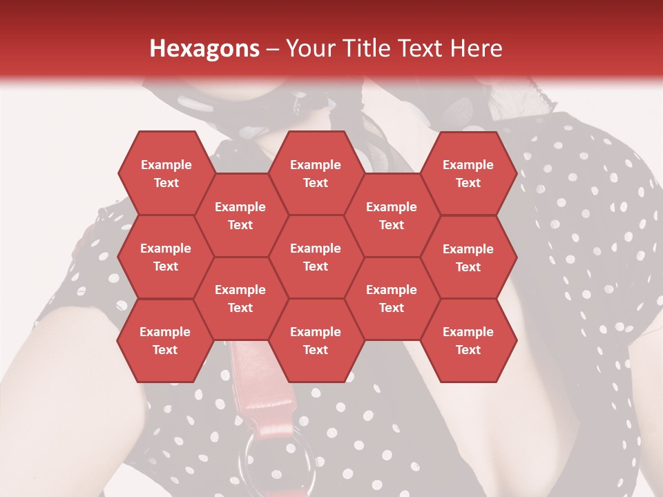 Stylish Polkadots Close PowerPoint Template