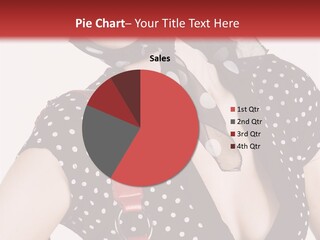 Stylish Polkadots Close PowerPoint Template