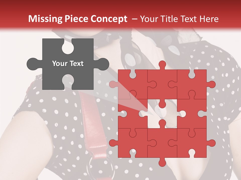 Stylish Polkadots Close PowerPoint Template