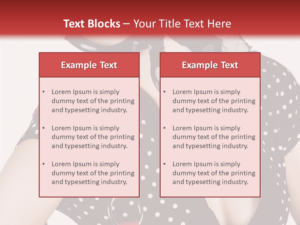 Stylish Polkadots Close PowerPoint Template