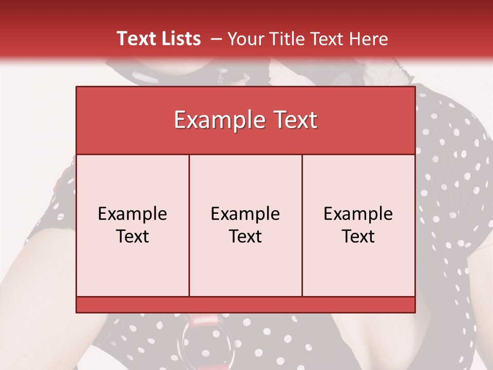 Stylish Polkadots Close PowerPoint Template