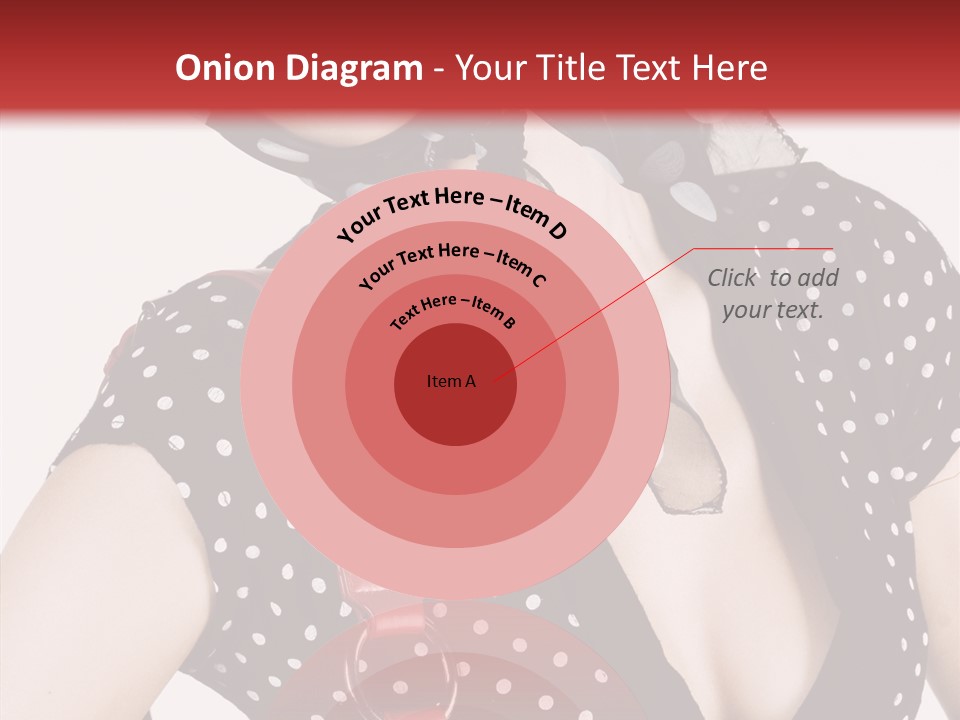 Stylish Polkadots Close PowerPoint Template