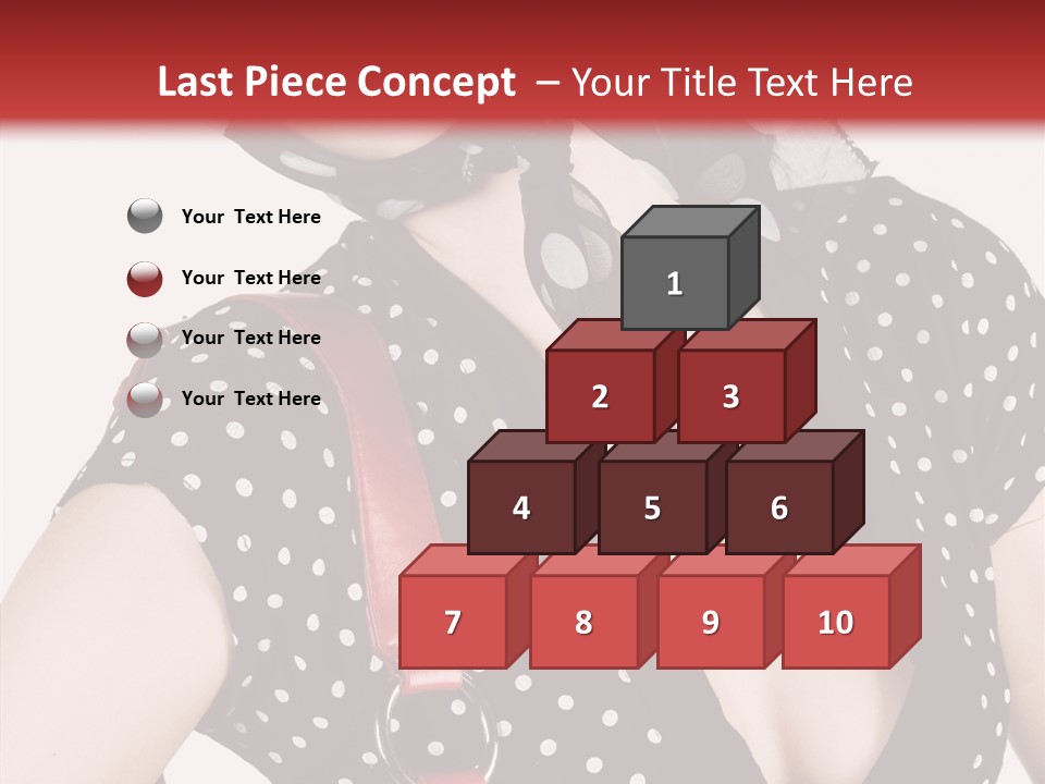 Stylish Polkadots Close PowerPoint Template