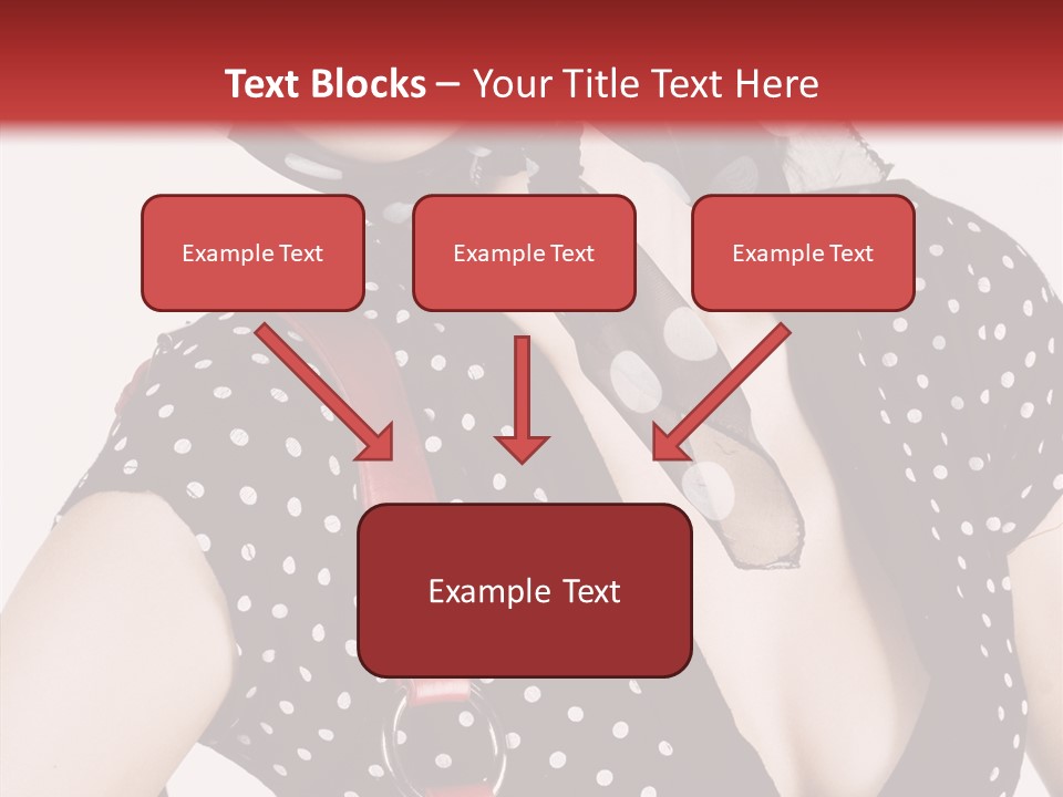 Stylish Polkadots Close PowerPoint Template