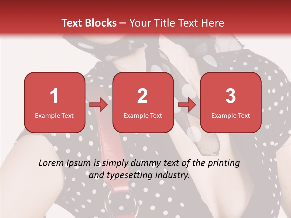 Stylish Polkadots Close PowerPoint Template