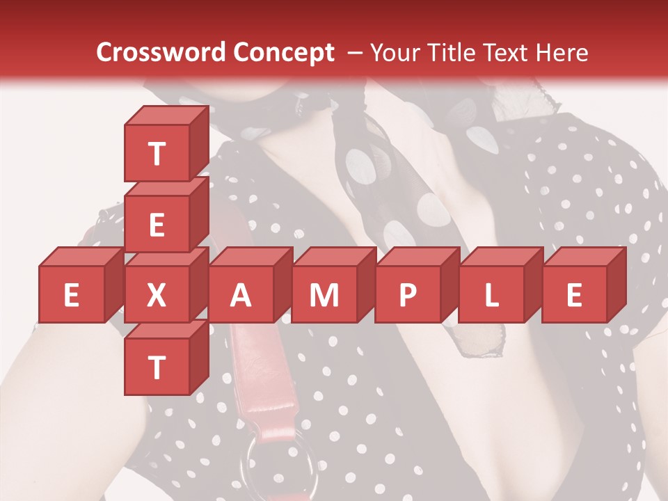 Stylish Polkadots Close PowerPoint Template