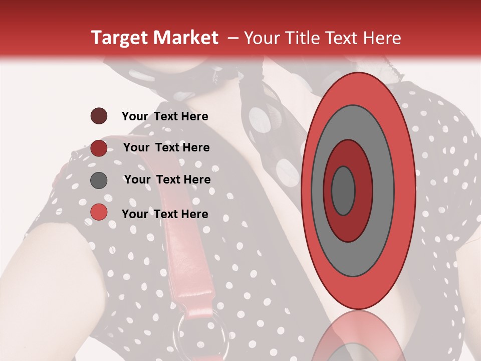 Stylish Polkadots Close PowerPoint Template