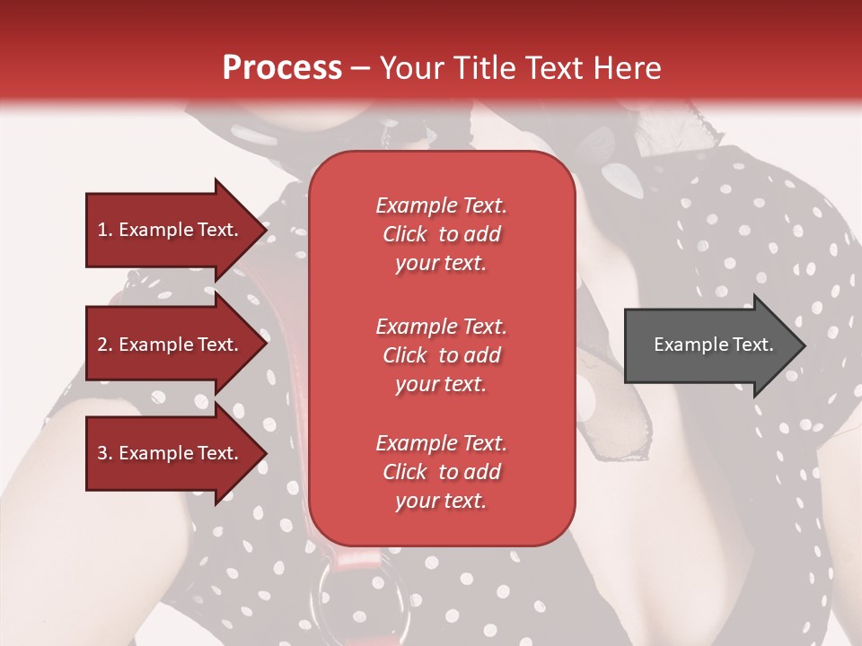 Stylish Polkadots Close PowerPoint Template