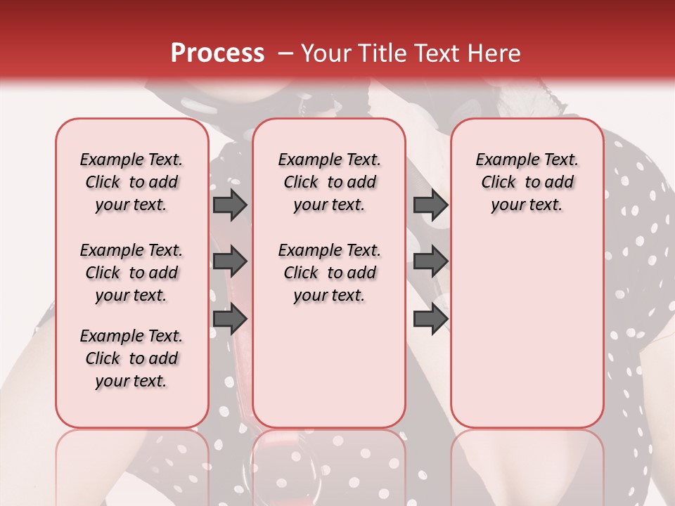 Stylish Polkadots Close PowerPoint Template
