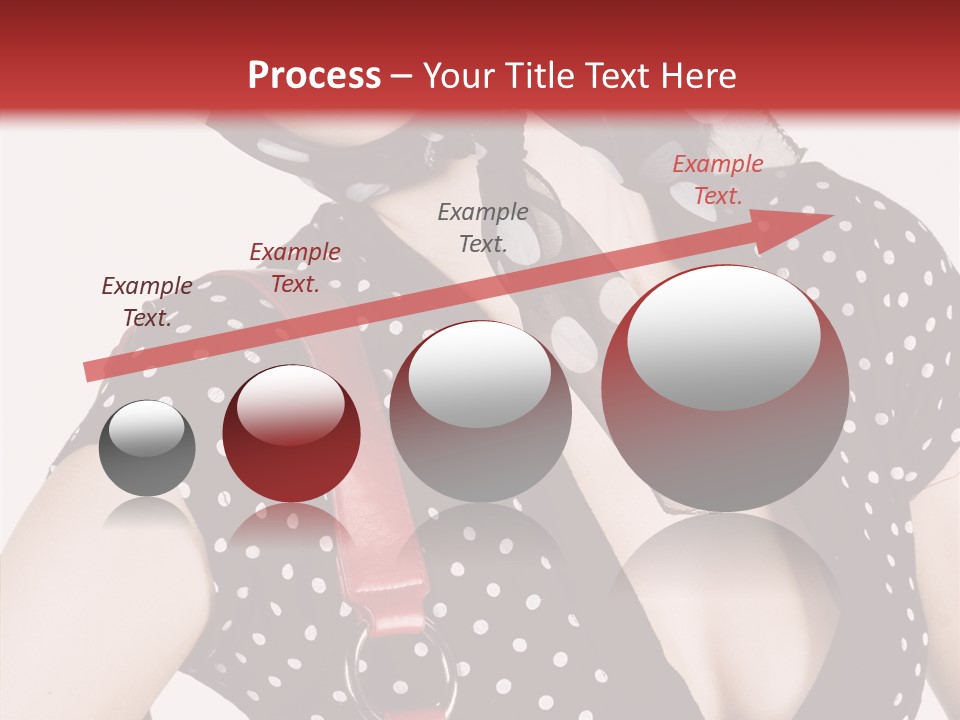 Stylish Polkadots Close PowerPoint Template