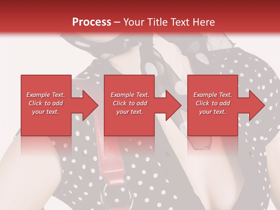 Stylish Polkadots Close PowerPoint Template