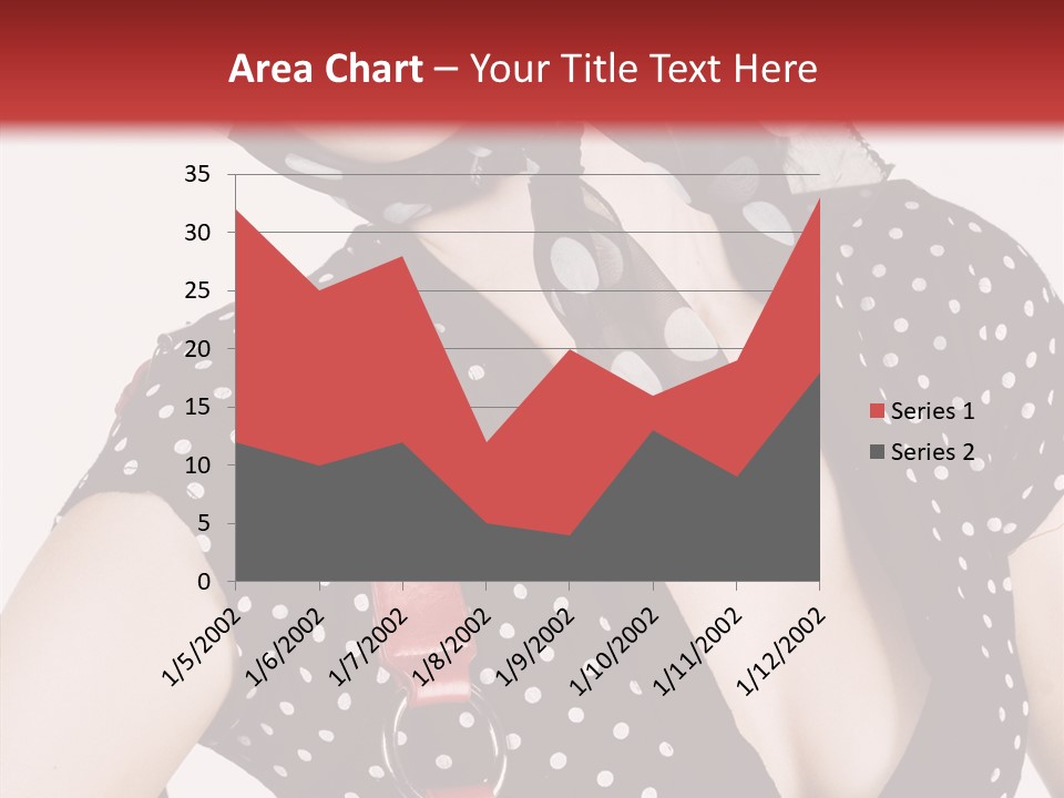 Stylish Polkadots Close PowerPoint Template