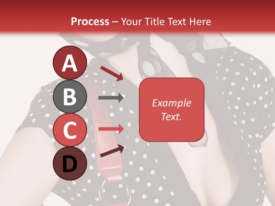 Stylish Polkadots Close PowerPoint Template