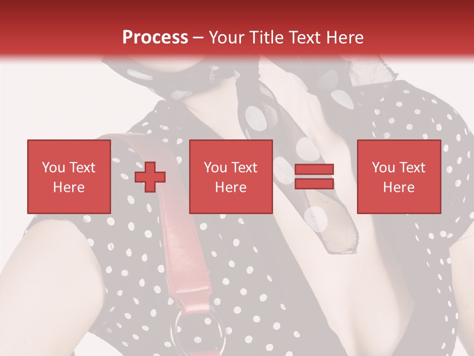 Stylish Polkadots Close PowerPoint Template