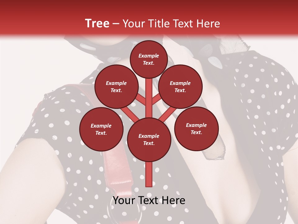 Stylish Polkadots Close PowerPoint Template