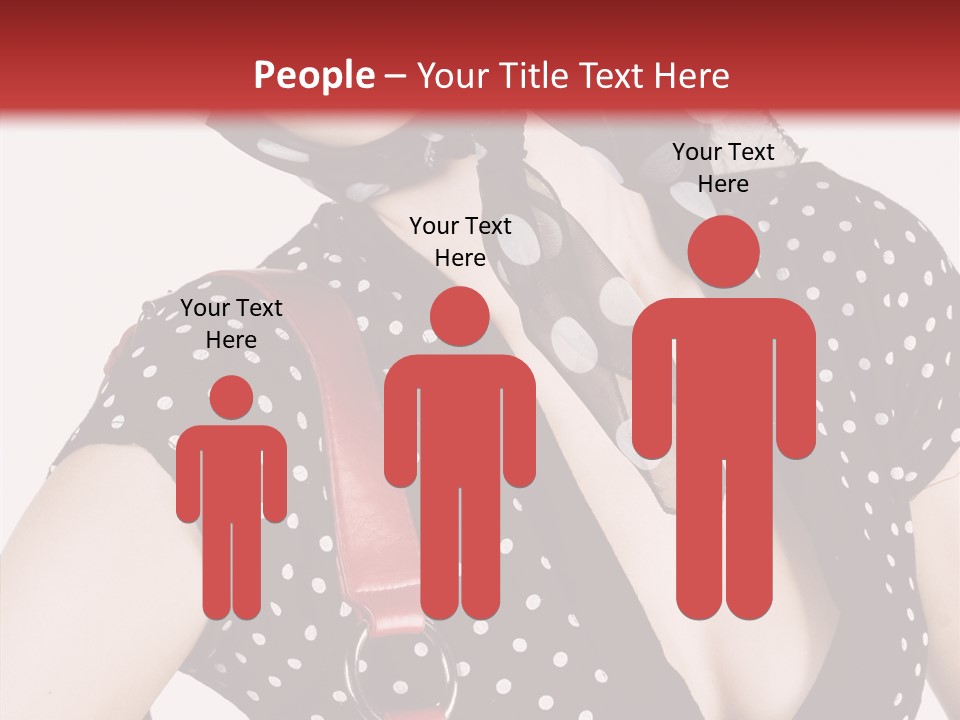 Stylish Polkadots Close PowerPoint Template