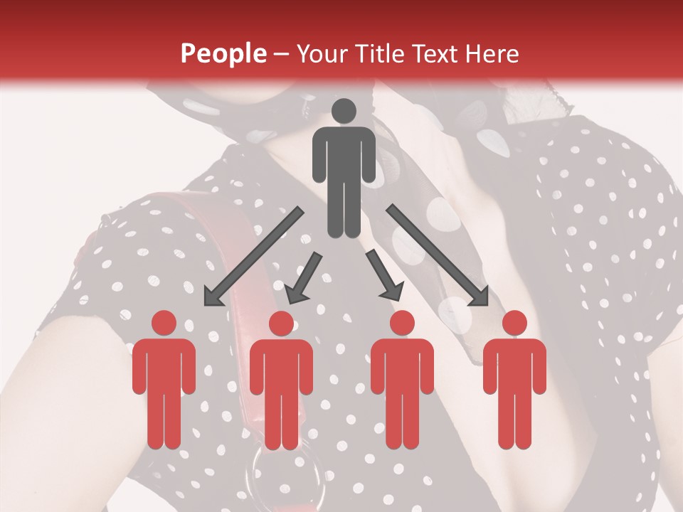 Stylish Polkadots Close PowerPoint Template